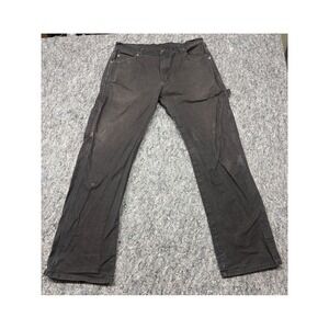 Dickies Mens Carpenter Pants Faded Black Utility Workwear Straight Leg 36x30